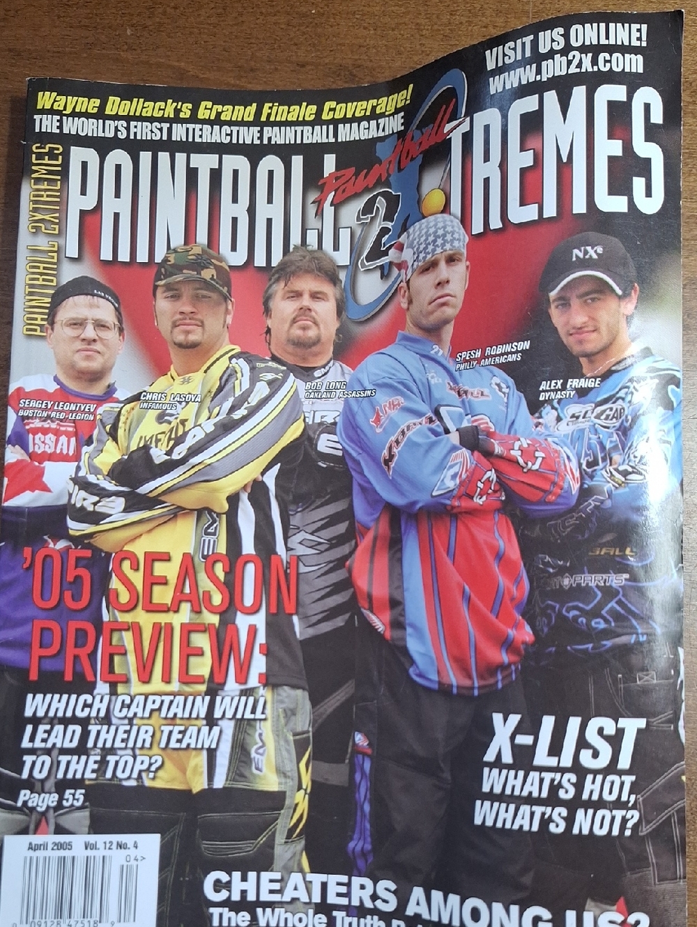 Magazine - Red/Blue Cover - Paintball Home Games April 2005 Rec Ignition Game On